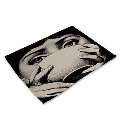 Cotton linen table mat