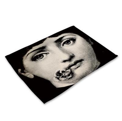 Cotton linen table mat