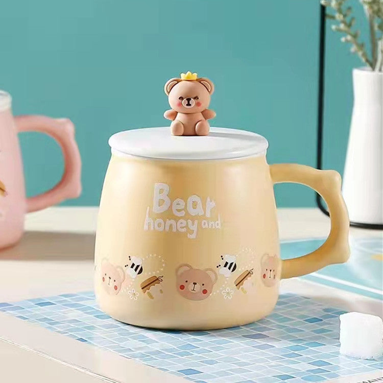 Practical Gift Cartoon Ceramic Mug Set