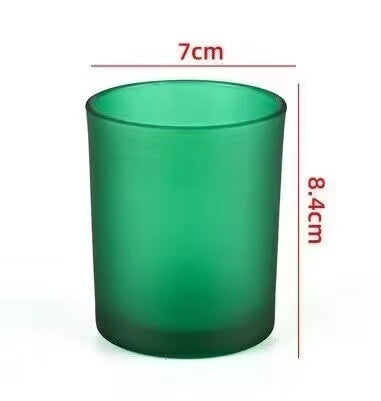 Candlestick Diy Glass Jar Colored Frosted Glass Container