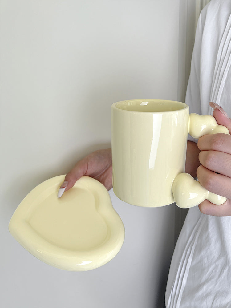 Mug Ceramic Coffee Cup And Saucer Set