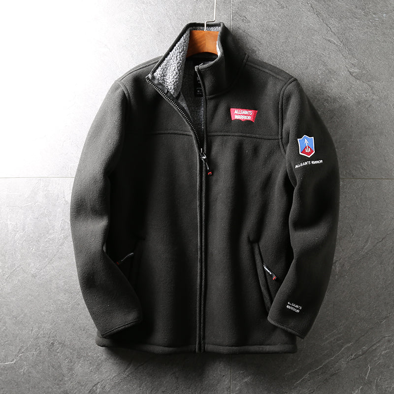 Outdoor Warm Fleece Soft Shell Cotton Coat Lamb Wool Outer