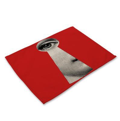 Cotton linen table mat