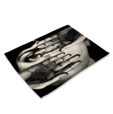Cotton linen table mat