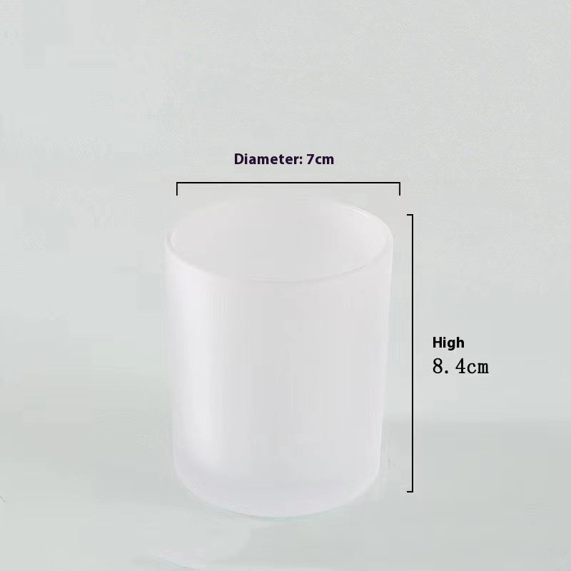 Candlestick Diy Glass Jar Colored Frosted Glass Container