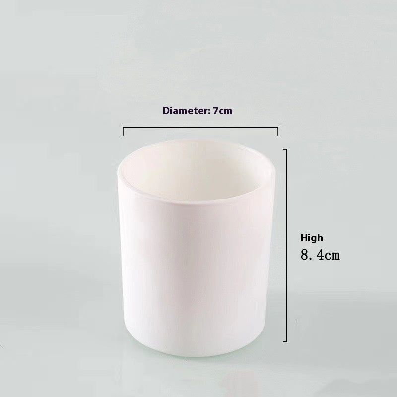 Candlestick Diy Glass Jar Colored Frosted Glass Container