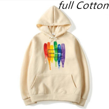 Men's Pride Lgbt Cotton Fleece Hoodies Sweatshirts Man Love Wins Sweatshirts Hoodies Comics Hoodie